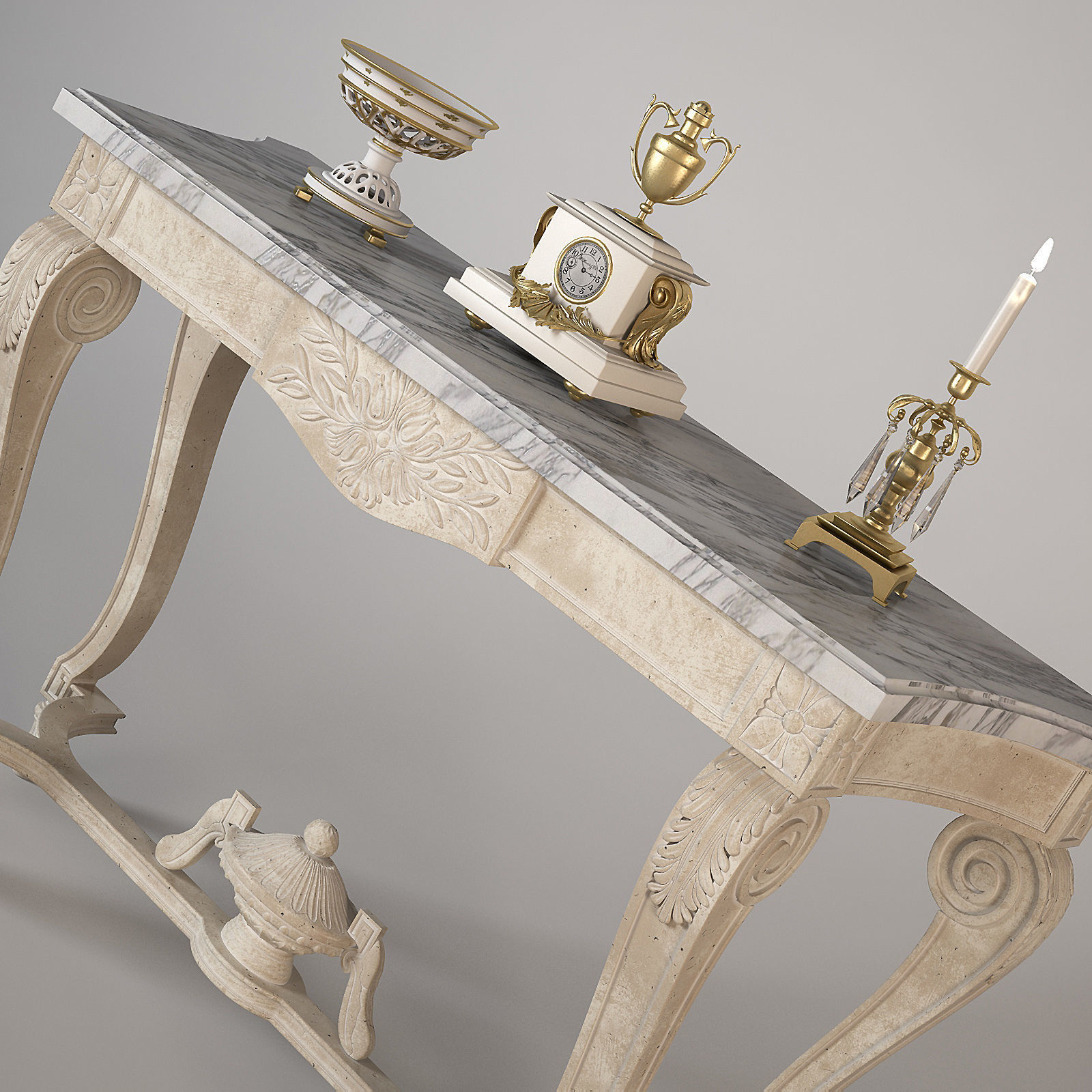 Salda Arredamenti Console Table 8509 3D model_2