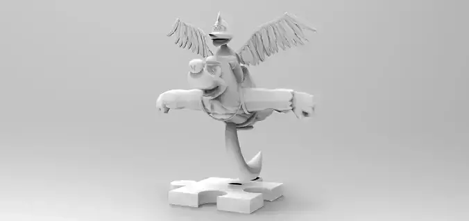 Banjo Kazooie Statue 3D print model