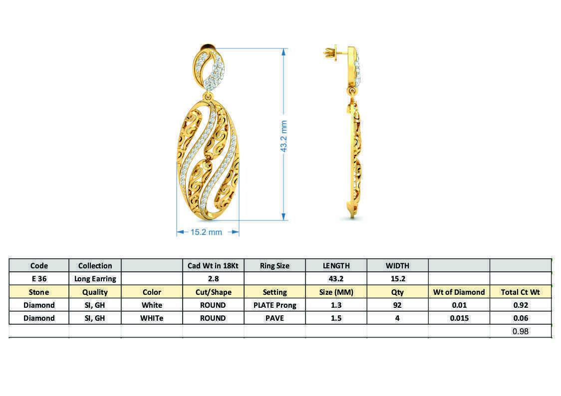 BULK-STL-EARRING 96 Files 3D print model_36