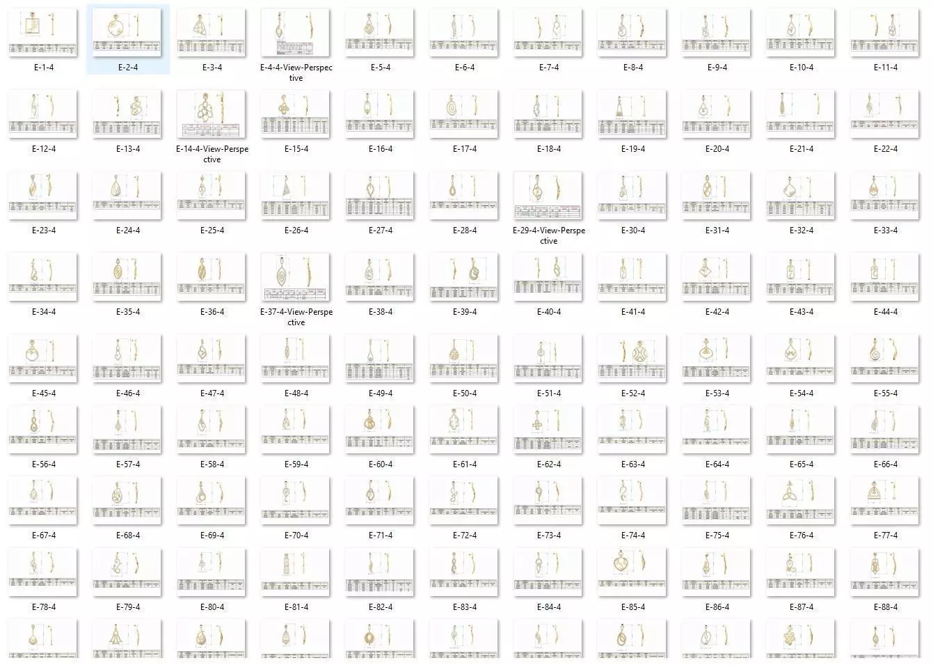 BULK-STL-EARRING 96 Files 3D print model_0