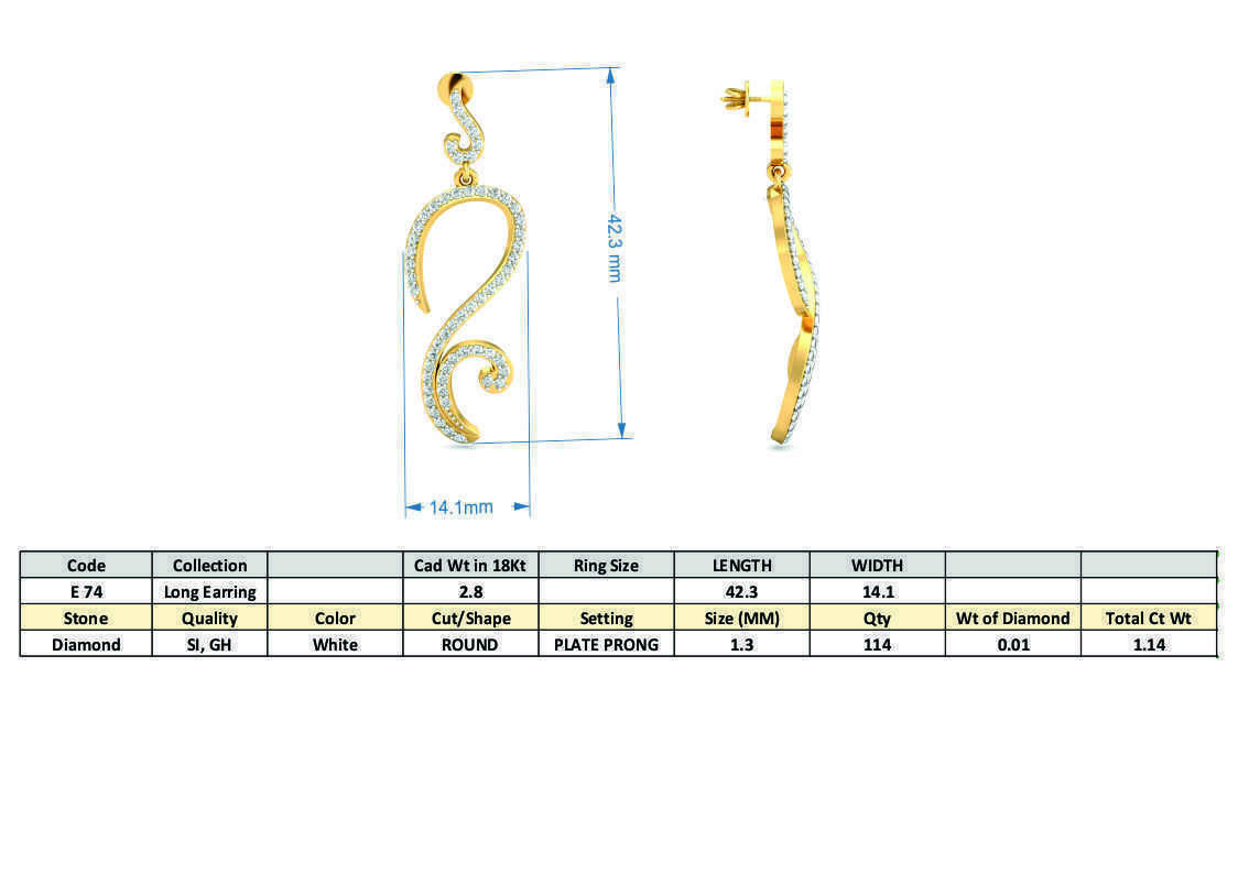 BULK-STL-EARRING 96 Files 3D print model_74