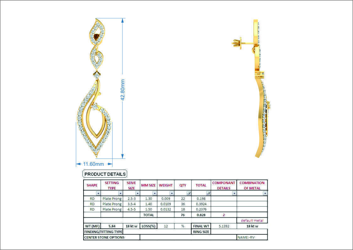 BULK-STL-EARRING 96 Files 3D print model_5