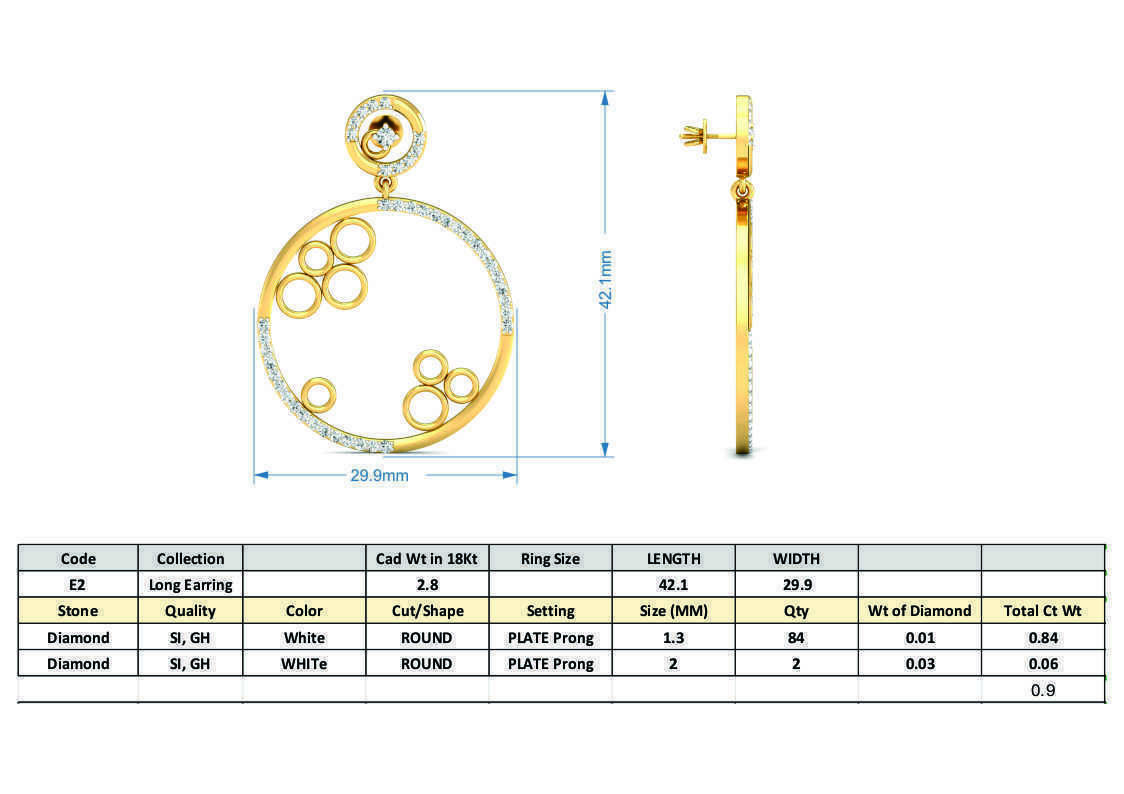 BULK-STL-EARRING 96 Files 3D print model_3
