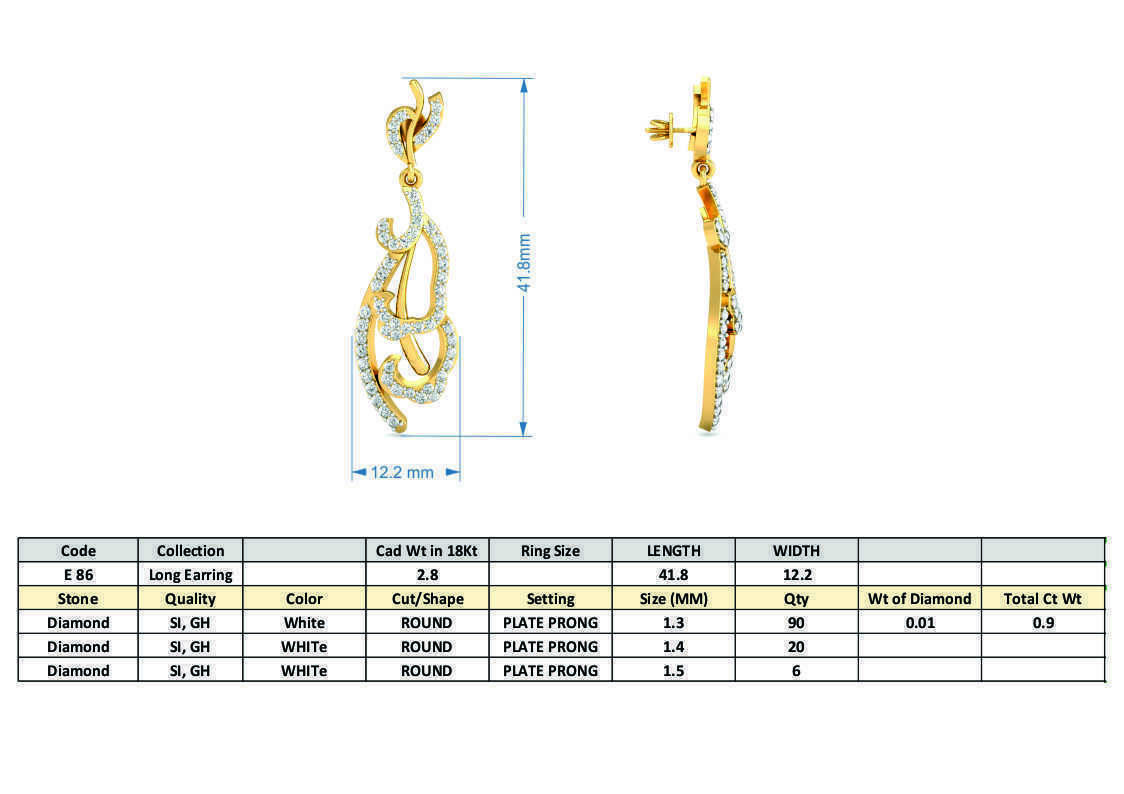 BULK-STL-EARRING 96 Files 3D print model_86