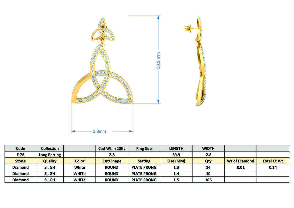 BULK-STL-EARRING 96 Files 3D print model_76