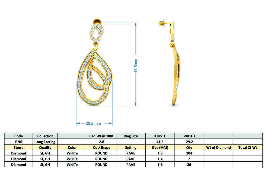 BULK-STL-EARRING 96 Files 3D print model_96