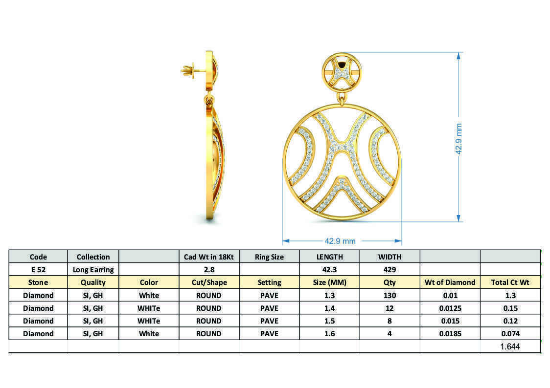 BULK-STL-EARRING 96 Files 3D print model_51