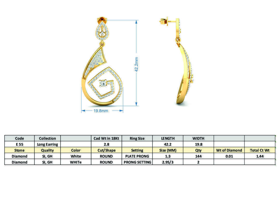 BULK-STL-EARRING 96 Files 3D print model_58