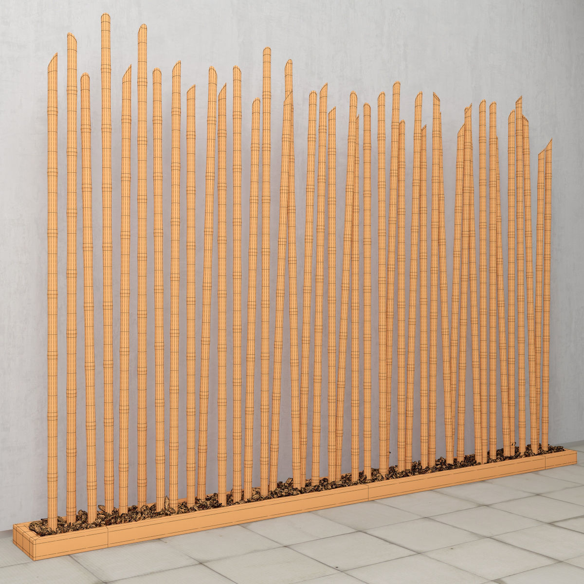 Bamboo decor n19 3D model_9