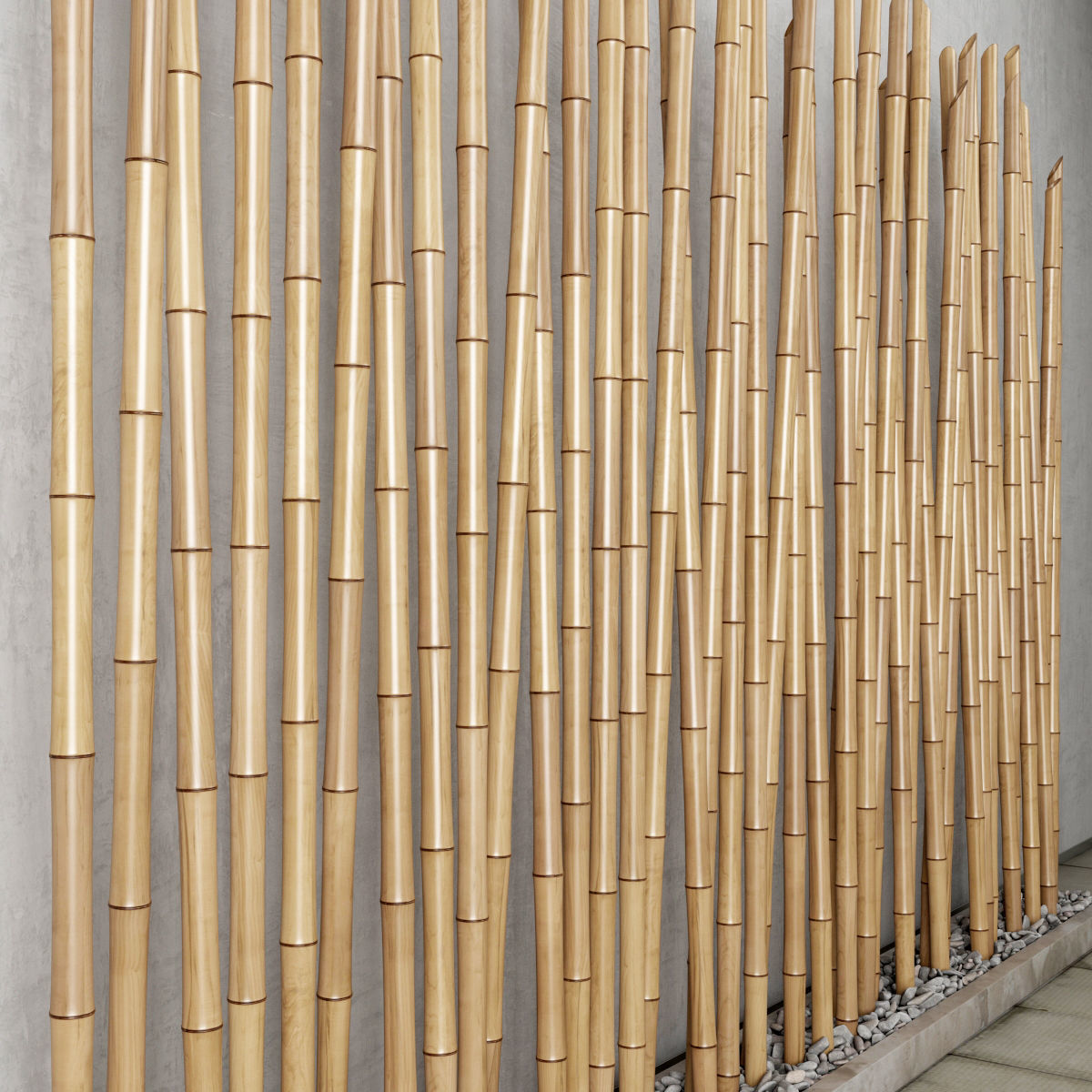 Bamboo decor n19 3D model_2