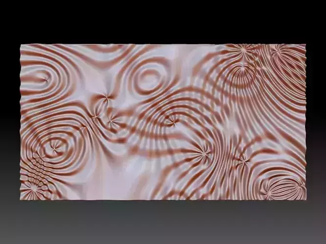 Flow 6370 wavy 3D relief for CNC milling