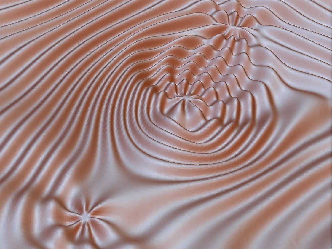 Flow 6371 wavy 3D relief for CNC milling 3D print model_2