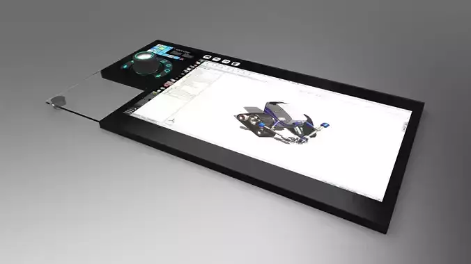 Electronic Pad Free 3D model