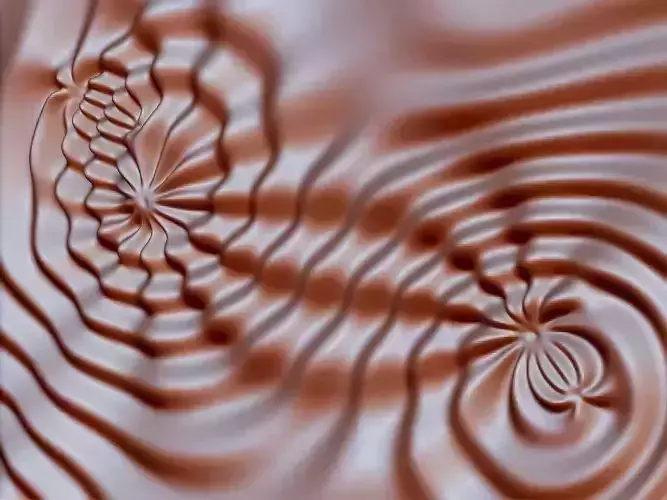 Flow 6374 wavy 3D relief for CNC milling