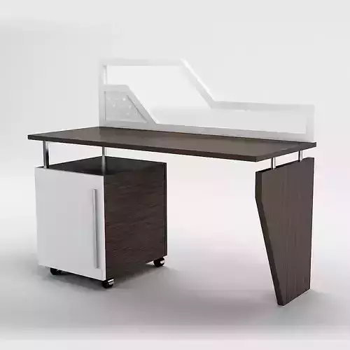 Table office desk with glass top
