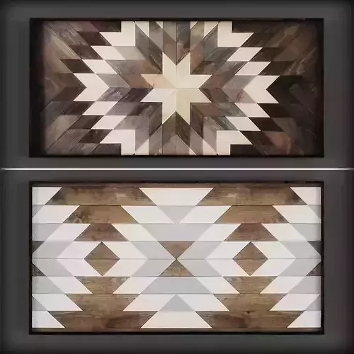 Picture Frames Low-poly 3D model