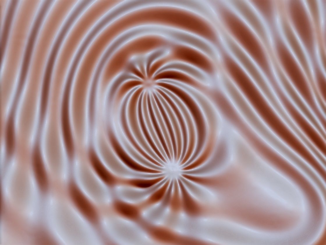 Flow 6376 wavy 3D relief for CNC milling 3D print model_1