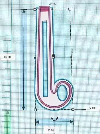 Hockey Stick Cookie Cutter