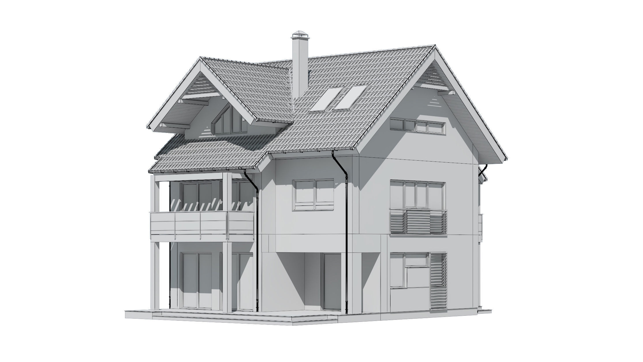 cottage 009 3D model_5