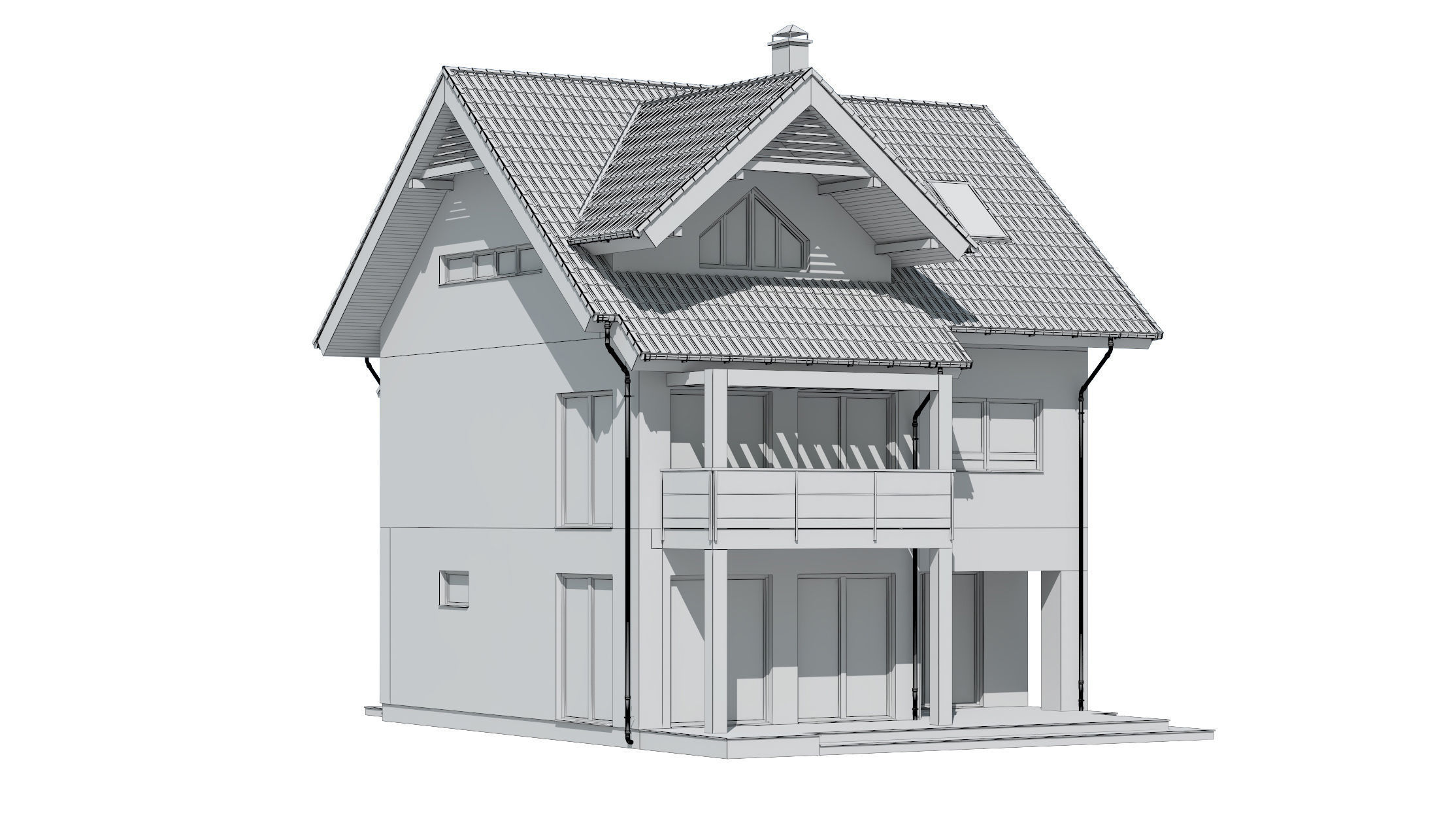 cottage 009 3D model_4