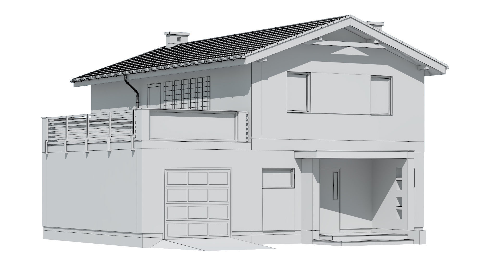 cottage 003 3D model_4