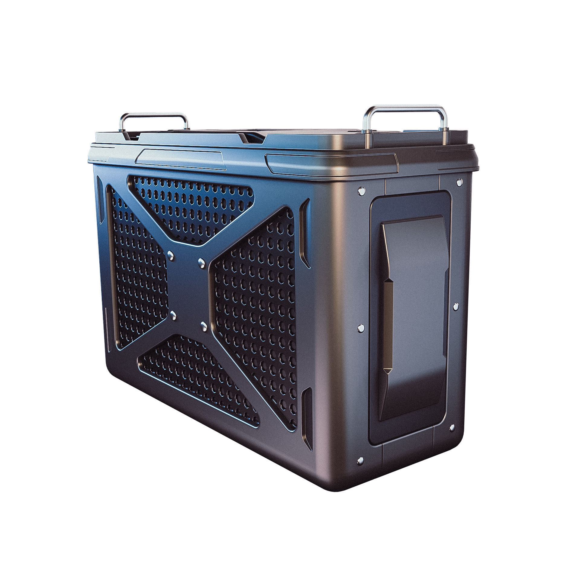 Sci-fi Military Container 3D model_0