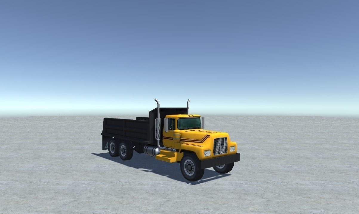 Industrial Truck 4 Low-poly 3D model_5