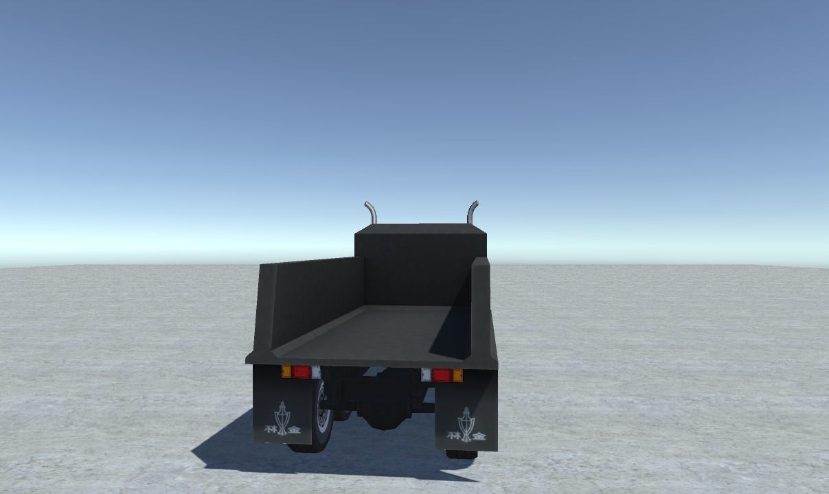 Industrial Truck 4 Low-poly 3D model_3