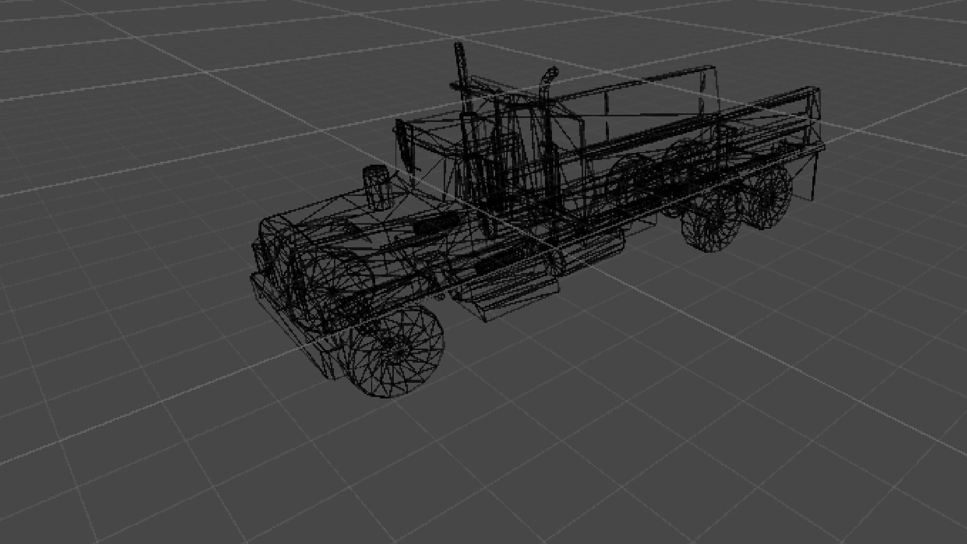 Industrial Truck 4 Low-poly 3D model_6