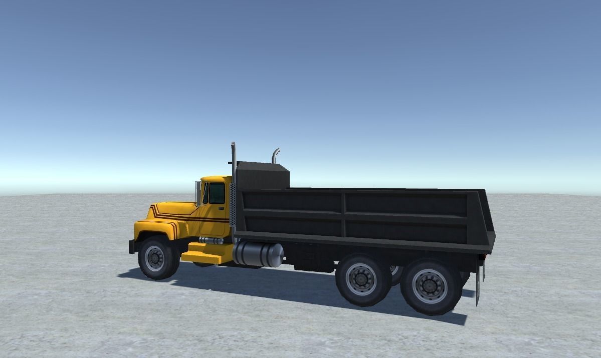 Industrial Truck 4 Low-poly 3D model_4