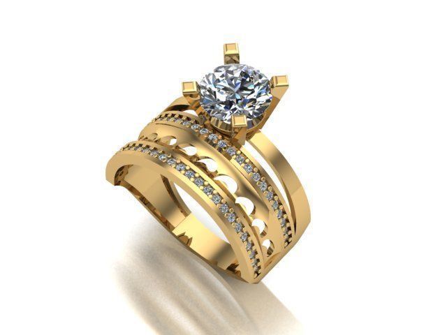 wedding ring 3D print model