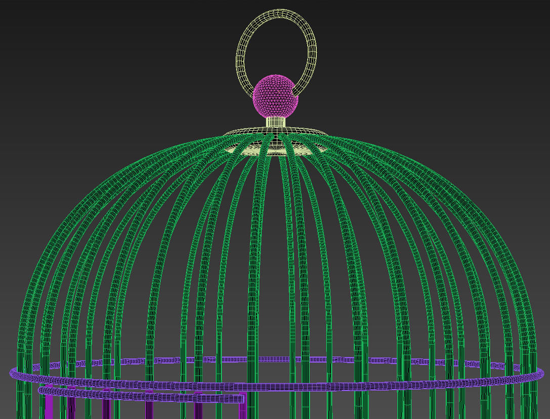 Golden Cage 3D model 3D model_7