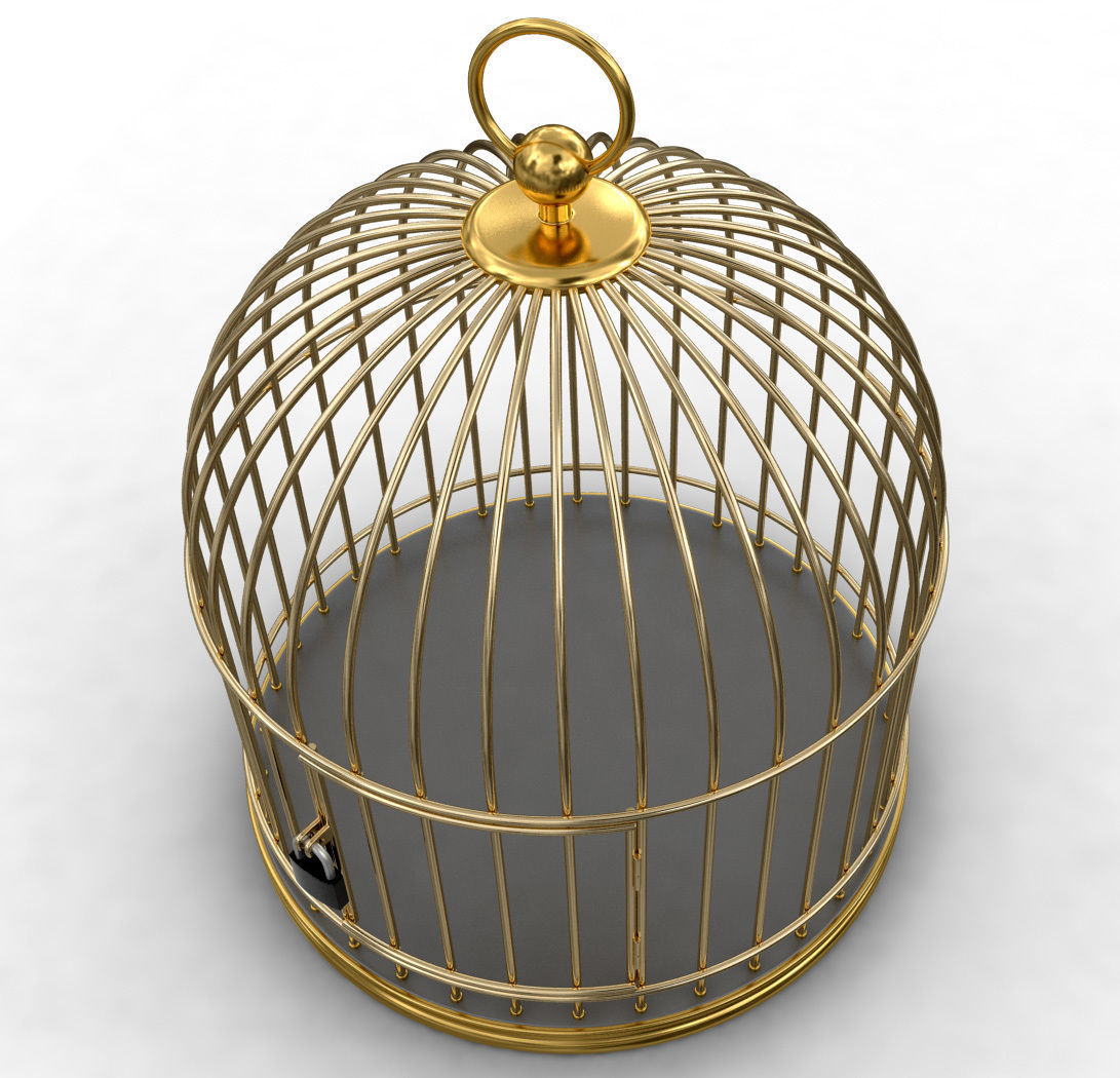 Golden Cage 3D model 3D model_4
