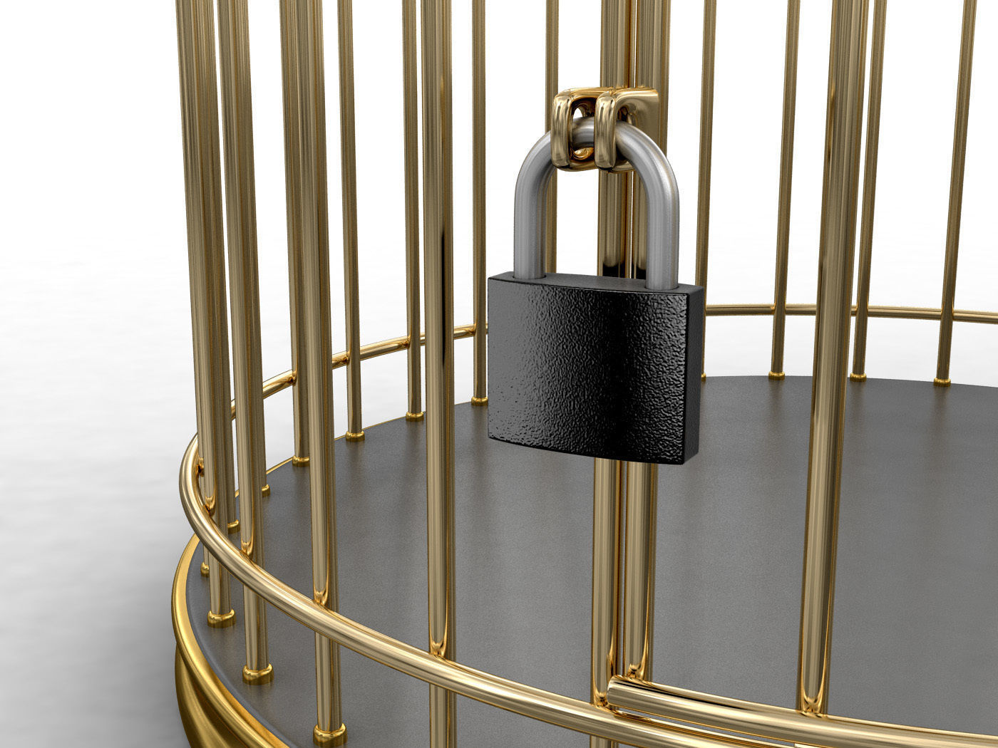Golden Cage 3D model 3D model_5