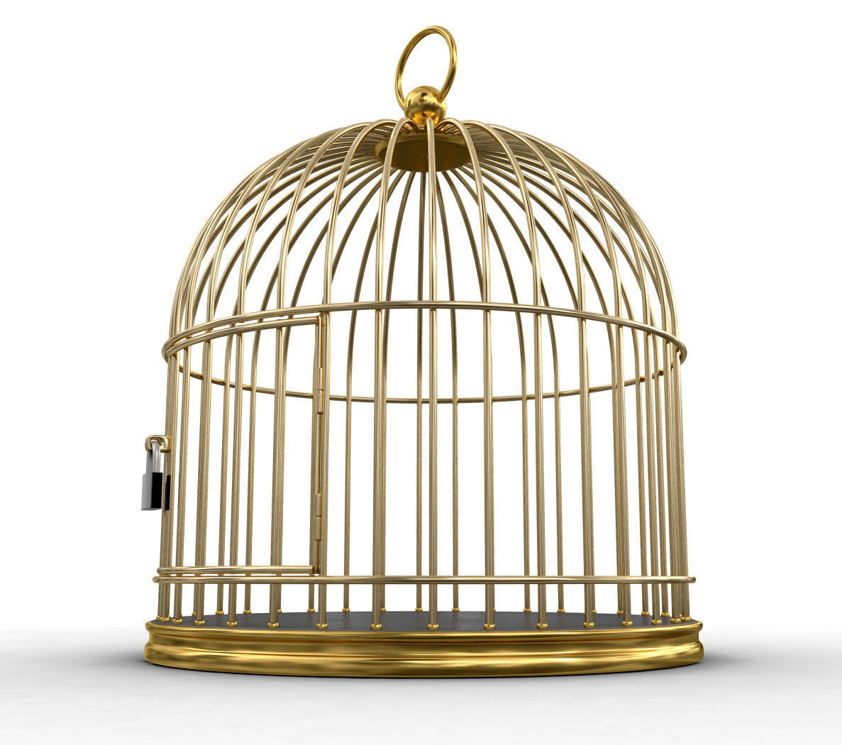 Golden Cage 3D model 3D model_1