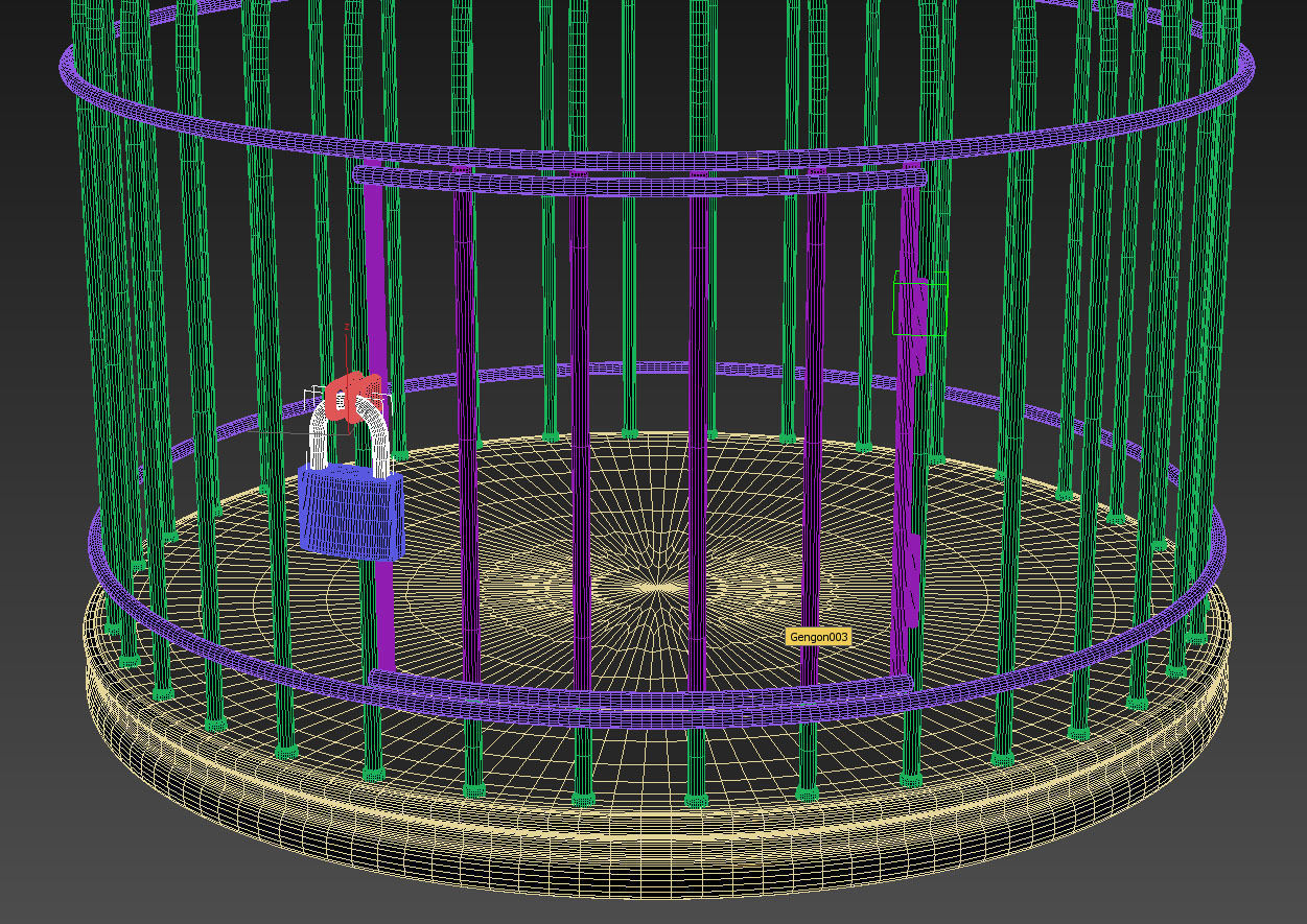 Golden Cage 3D model 3D model_8