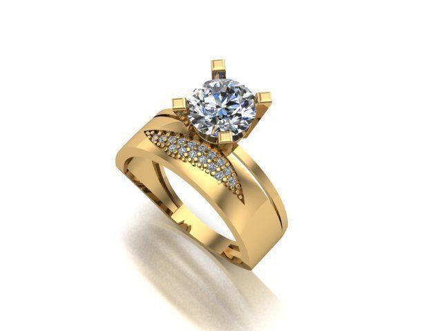 wedding ring 3D print model