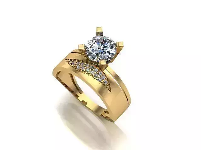 wedding ring 3D print model
