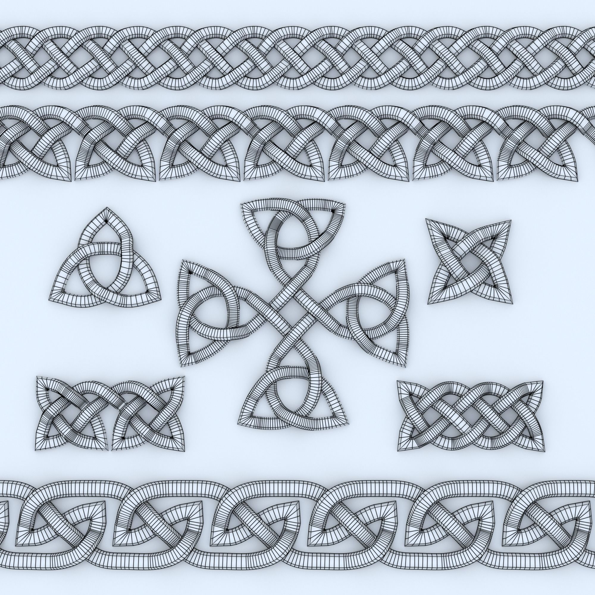 Celtic Ornament Metal and Normal Set Texture_2