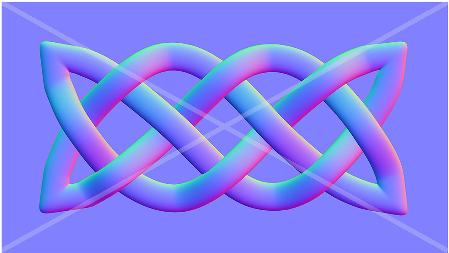 Celtic Ornament Metal and Normal Set Texture_4