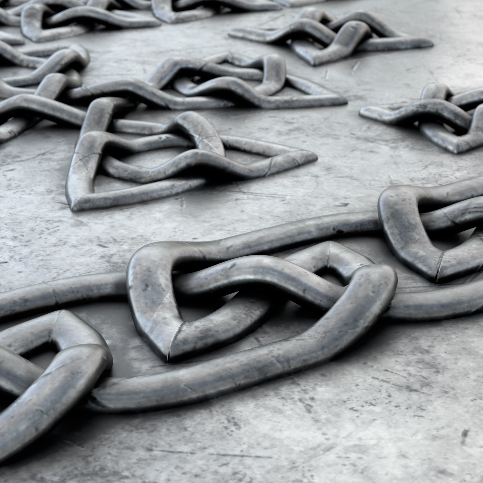 Celtic Ornament Metal and Normal Set Texture_1