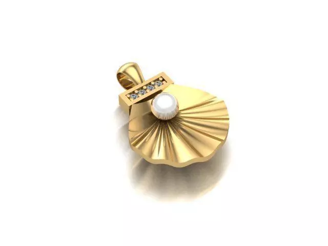 hidden pearl necklace 3D print model_0
