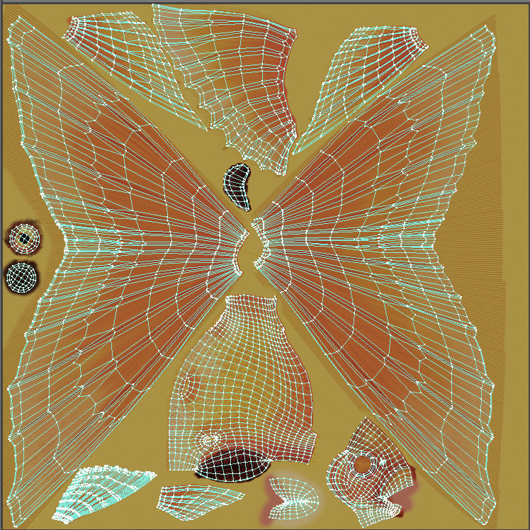 Fantasy Gold Fish Low-poly 3D model_15