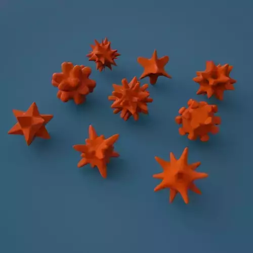 minimalistic geometric figures 3D print model