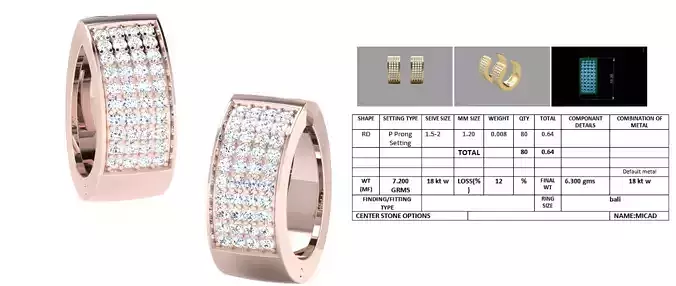 Drop Shaped Earrings With Diamonds 