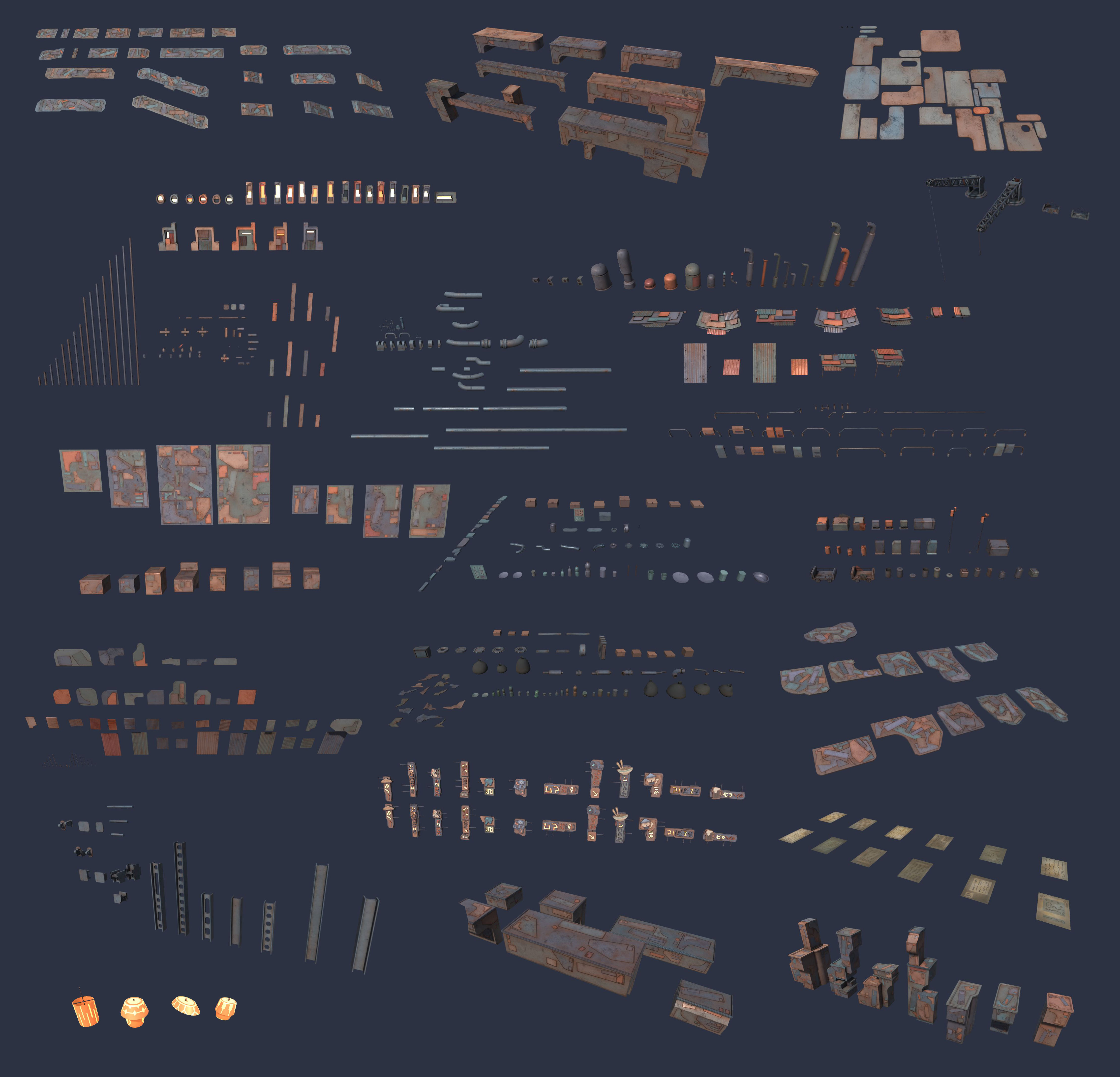 Scrap City Megapack 3D model_26