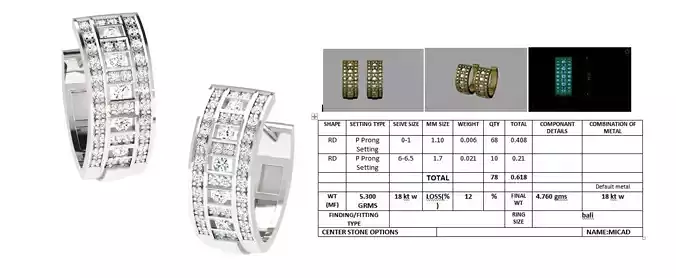 Earrings With Diamonds 