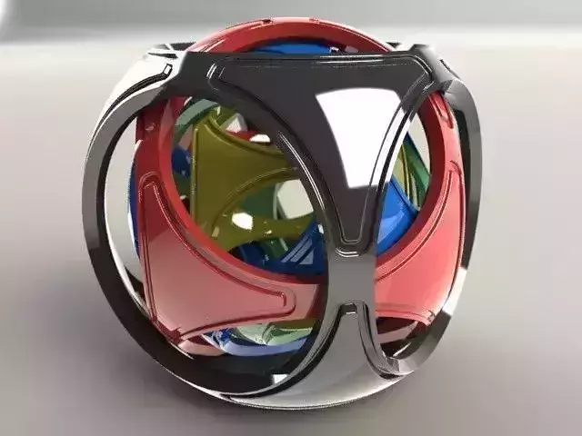 Nested Spheres Free 3D model