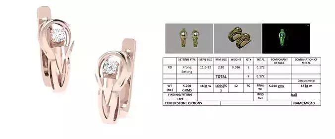 Earrings With Diamonds  5