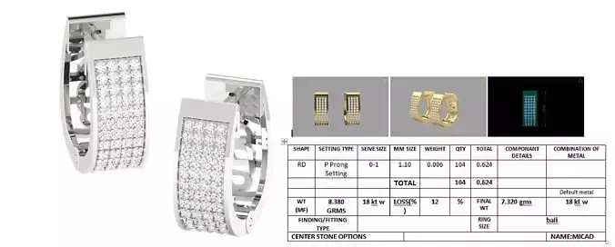 Earrings With Diamonds  8